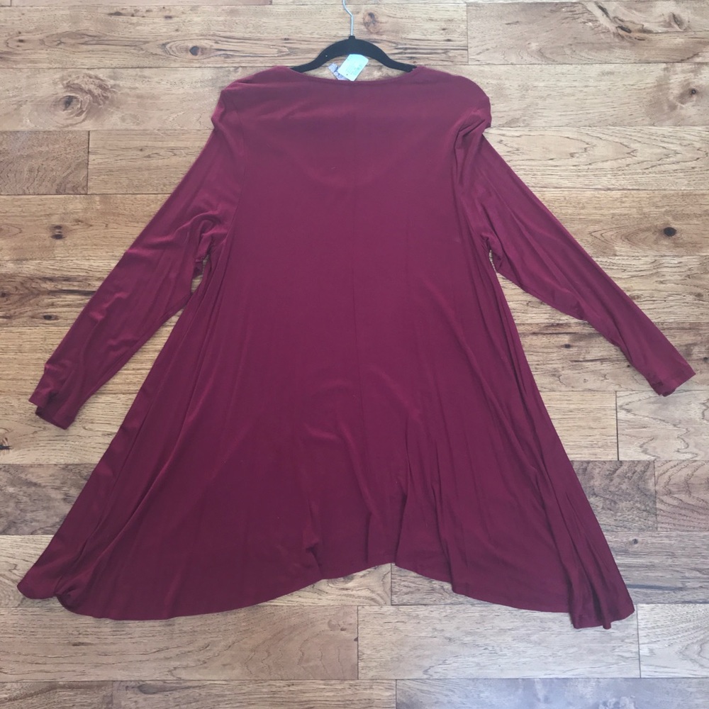 UJ Wine Tunic Dress Shirt